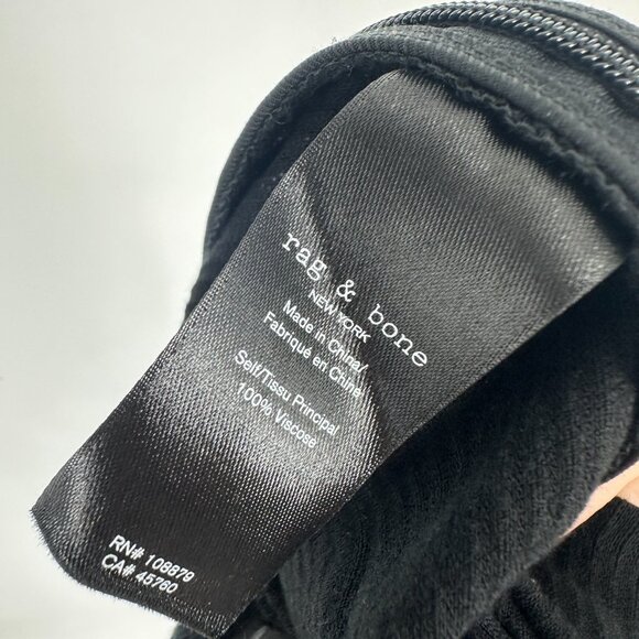 Rag & Bone Jaci Corduroy Midi Skirt Black Size 6 - Picture 7 of 8